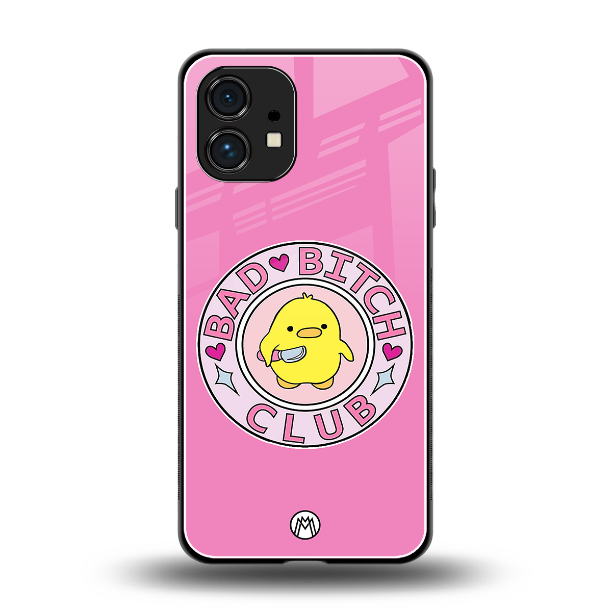 bad bitch club back phone cover | glass case for nothing phone 1
