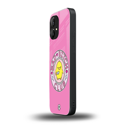 bad bitch club back phone cover | glass case for nothing phone 1