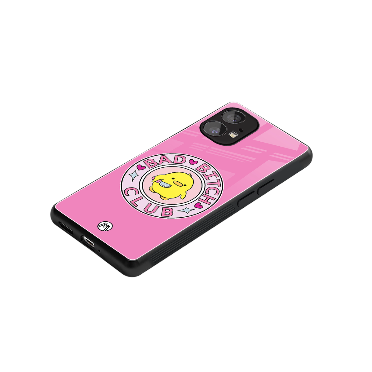 bad bitch club back phone cover | glass case for nothing phone 1