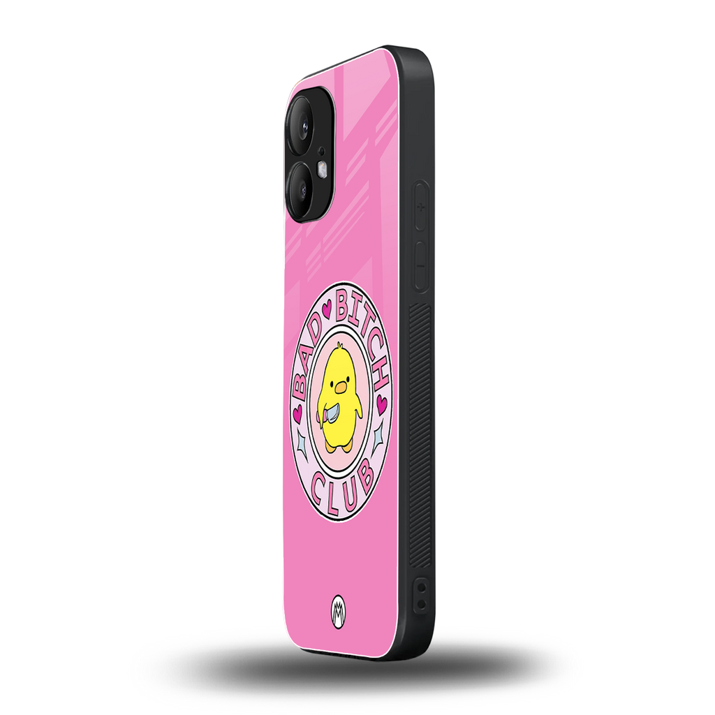 bad bitch club back phone cover | glass case for nothing phone 2