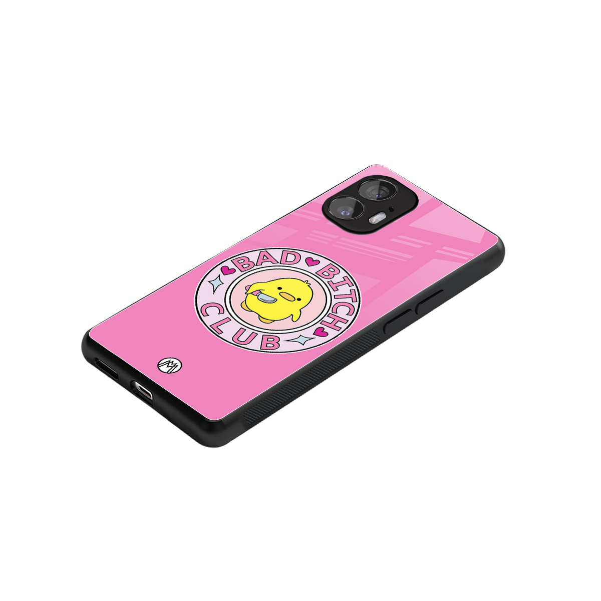bad bitch club back phone cover | glass case for nothing phone 2