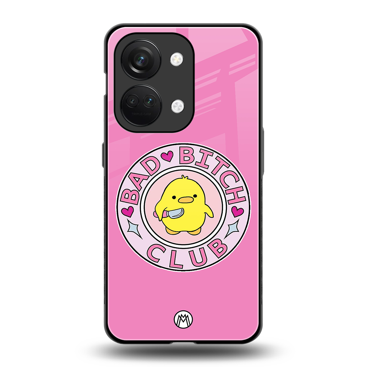 bad bitch club back phone cover | glass case for oneplus nord 3