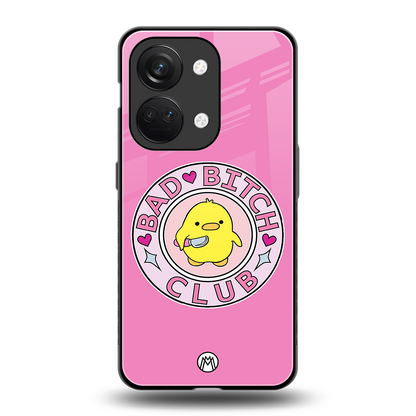 bad bitch club back phone cover | glass case for oneplus nord 3