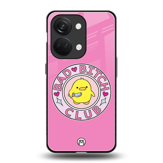 bad bitch club back phone cover | glass case for oneplus nord 3
