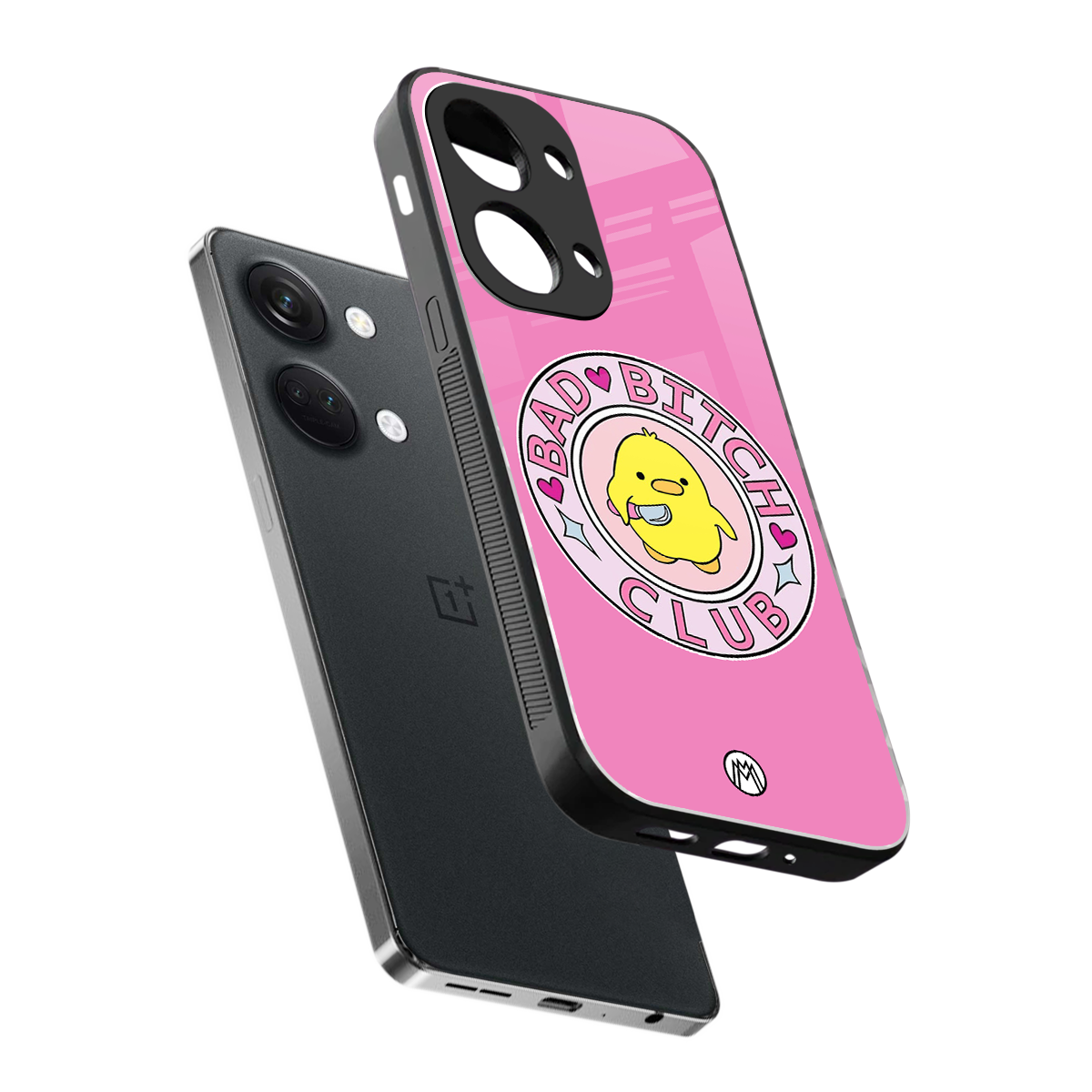 bad bitch club back phone cover | glass case for oneplus nord 3