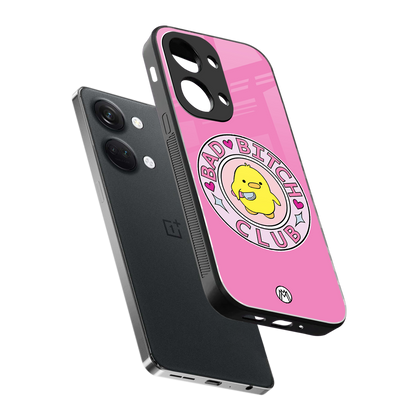 bad bitch club back phone cover | glass case for oneplus nord 3