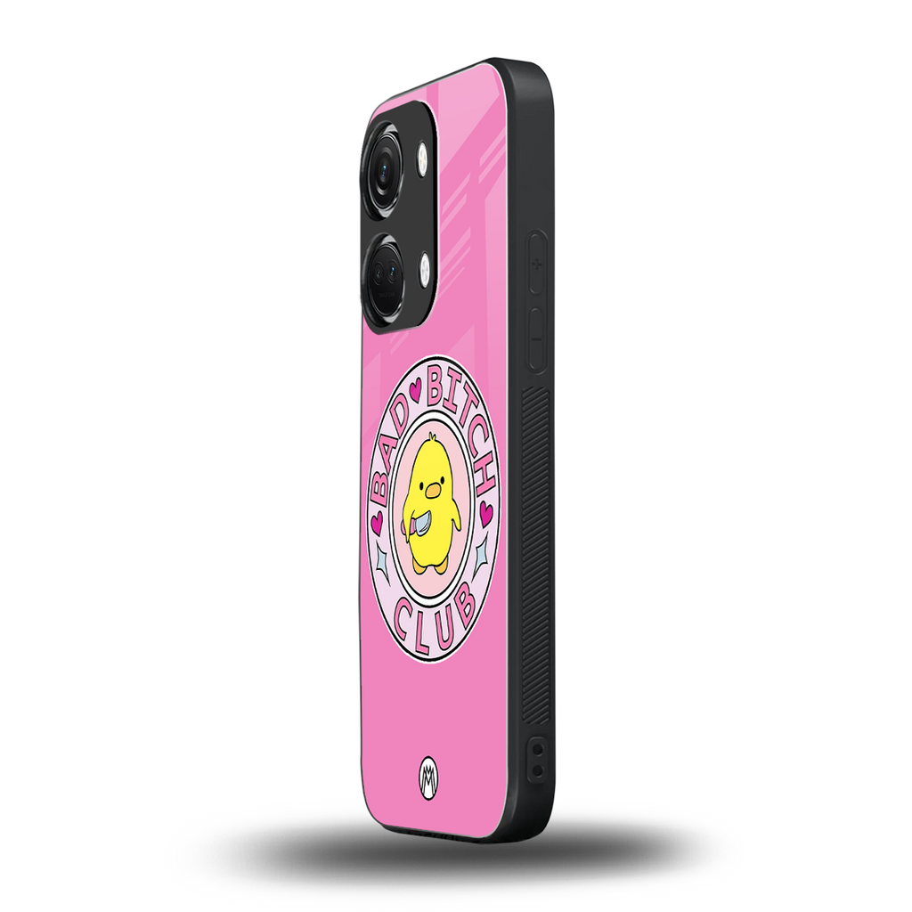 bad bitch club back phone cover | glass case for oneplus nord 3