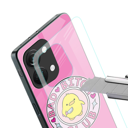 bad bitch club back phone cover | glass case for oneplus nord 3
