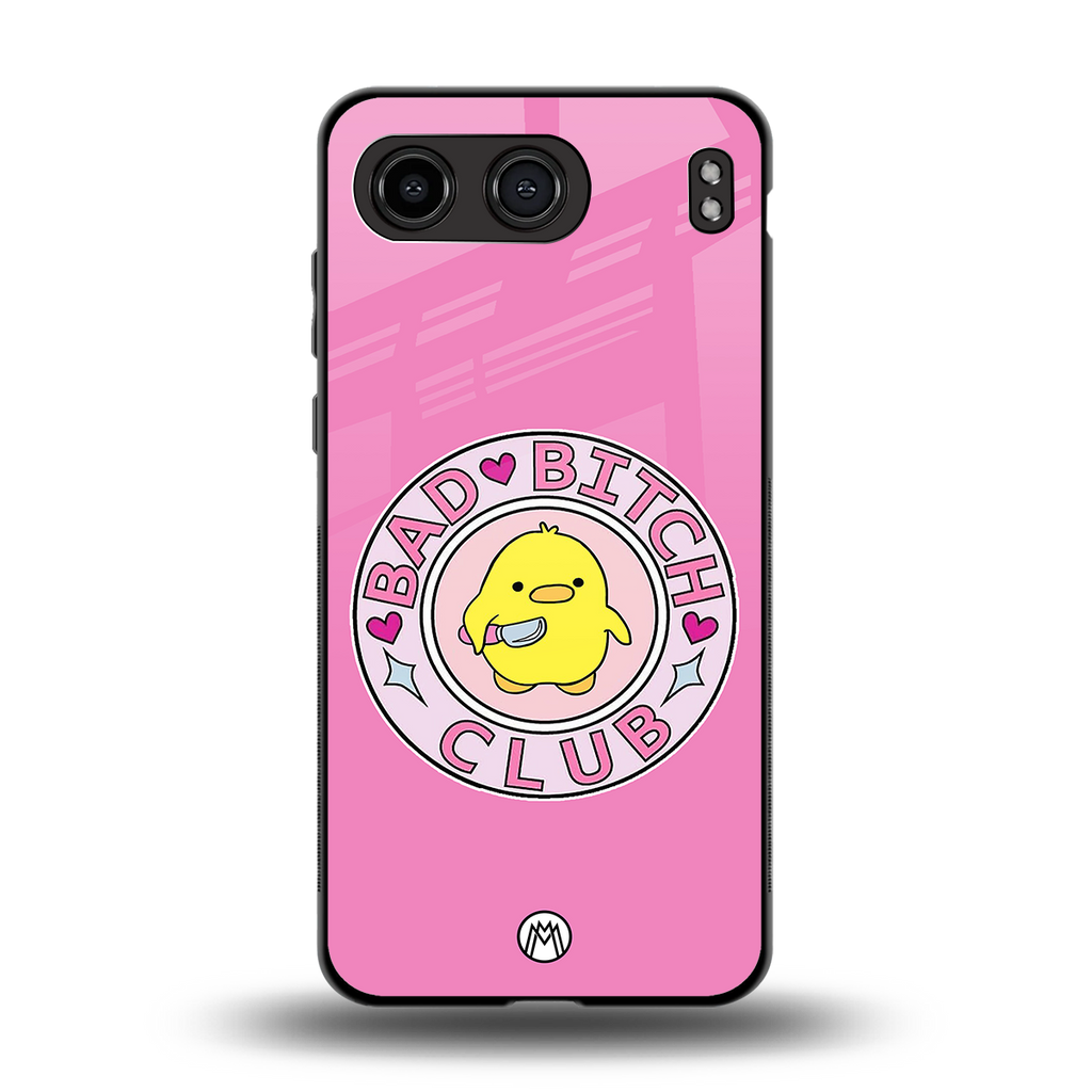 bad bitch club back phone cover | glass case for oneplus nord 4