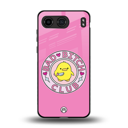 bad bitch club back phone cover | glass case for oneplus nord 4
