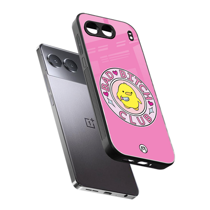 bad bitch club back phone cover | glass case for oneplus nord 4