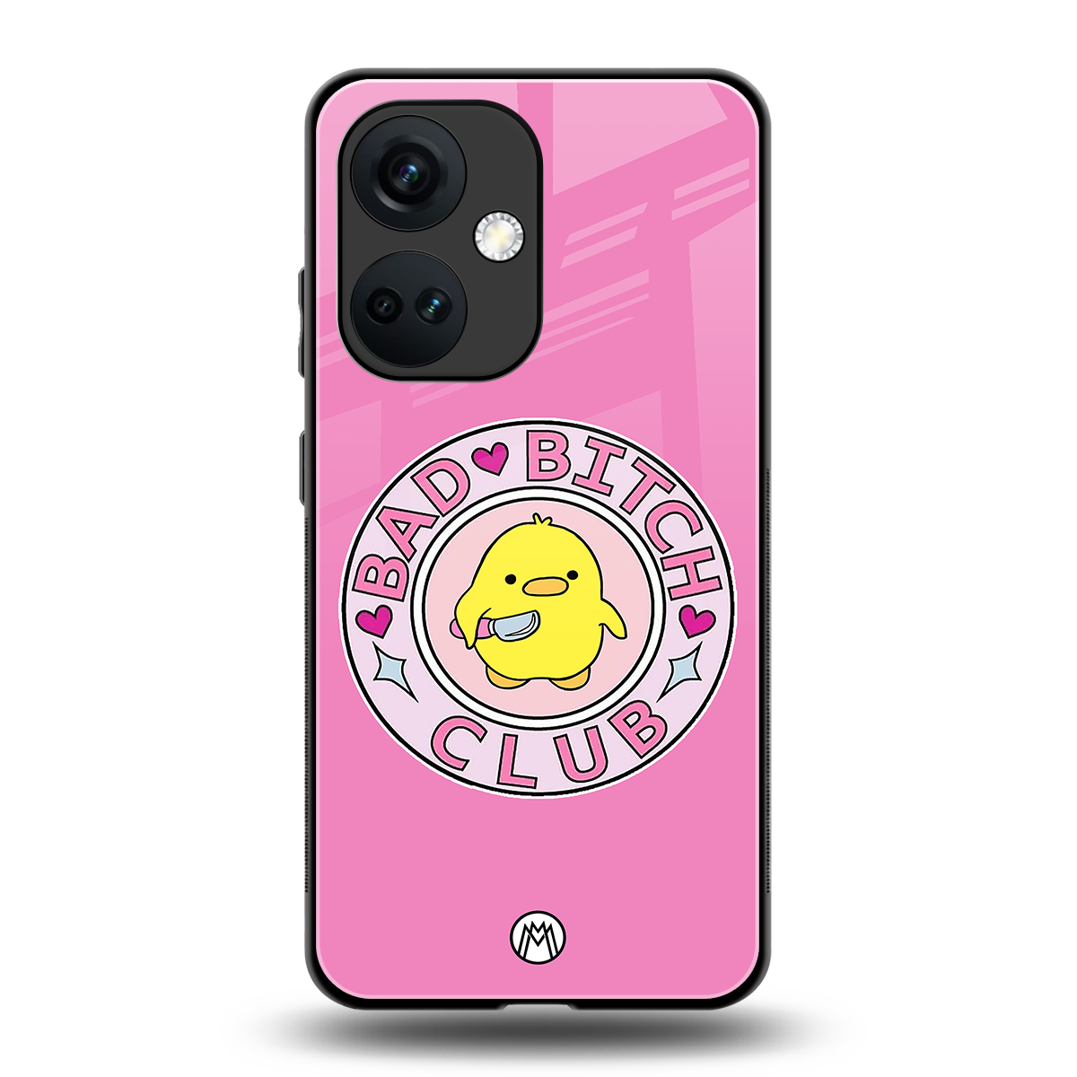 bad bitch club back phone cover | glass case for oneplus nord ce 3