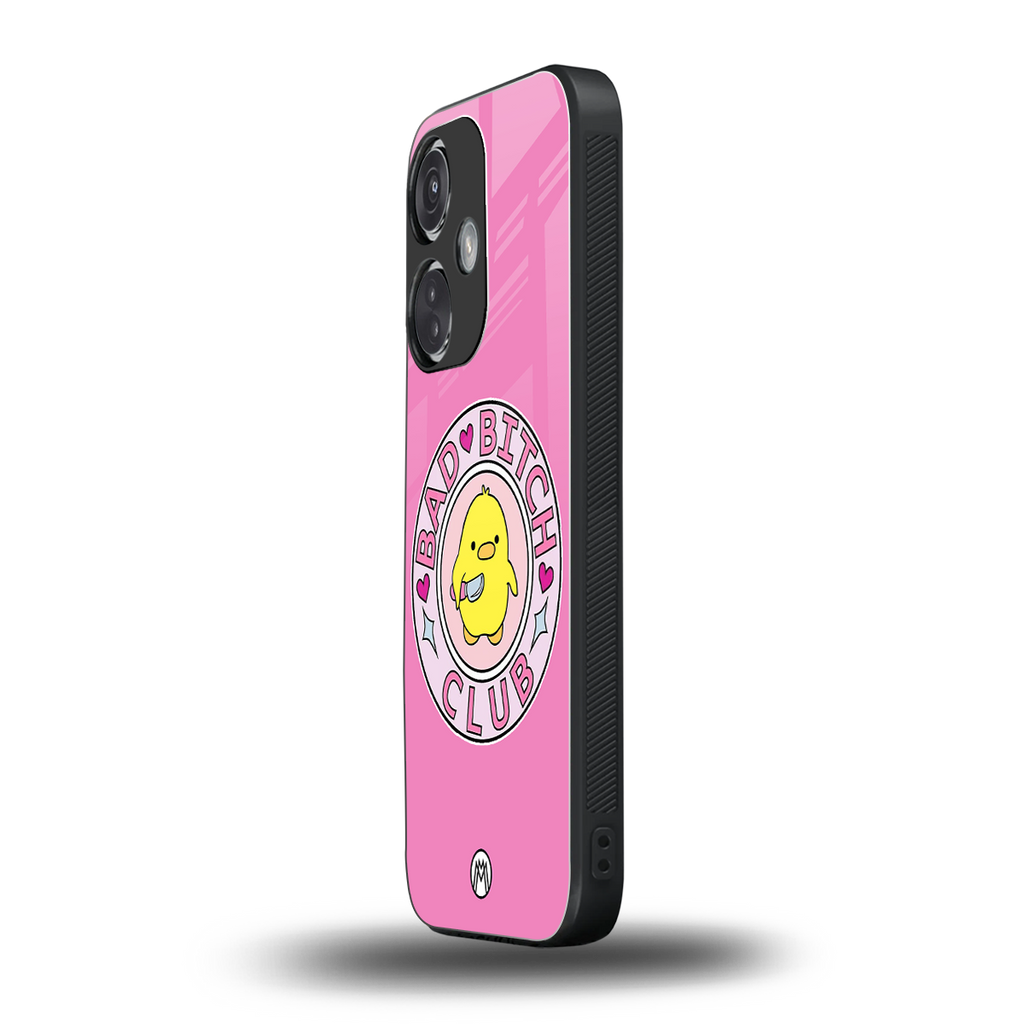 bad bitch club back phone cover | glass case for oneplus nord ce 3