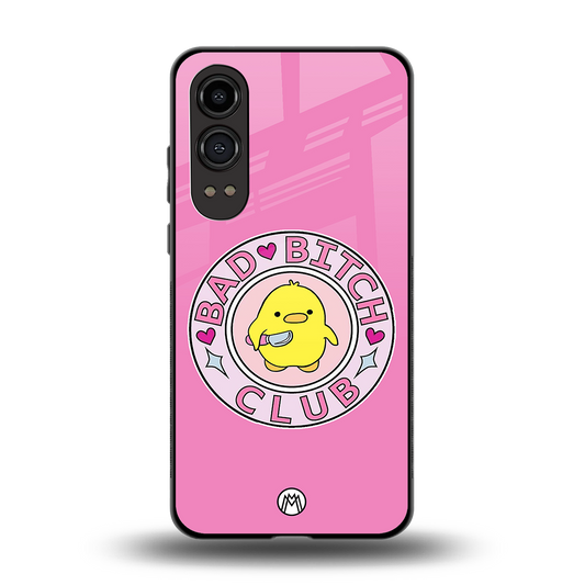 bad bitch club back phone cover | glass case for oneplus nord ce 4 lite
