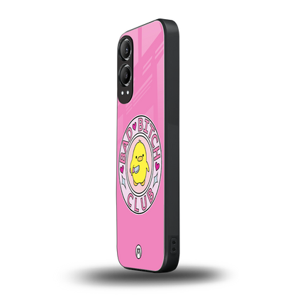 bad bitch club back phone cover | glass case for oneplus nord ce 4 lite