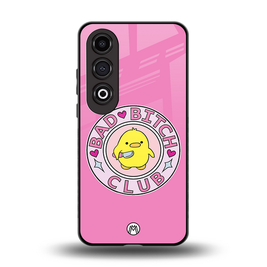 bad bitch club back phone cover | glass case for oneplus nord ce 4