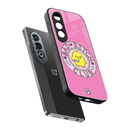 bad bitch club back phone cover | glass case for oneplus nord ce 4