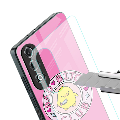 bad bitch club back phone cover | glass case for oneplus nord ce 4