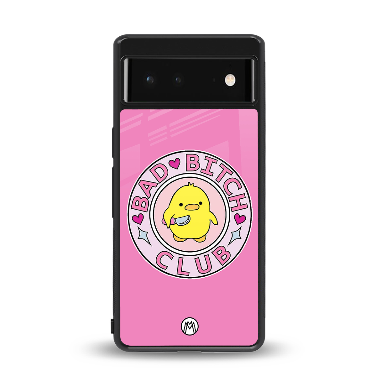 bad bitch club back phone cover | glass case for google pixel 6