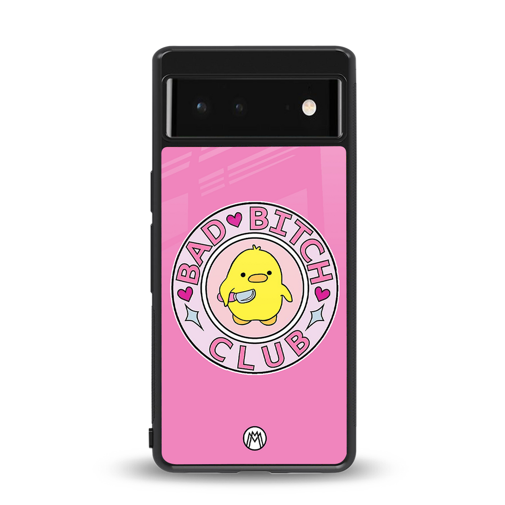 bad bitch club back phone cover | glass case for Google Pixel 6A