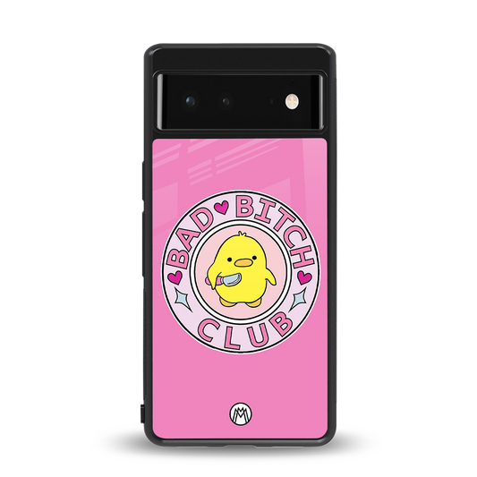 bad bitch club back phone cover | glass case for Google Pixel 6A