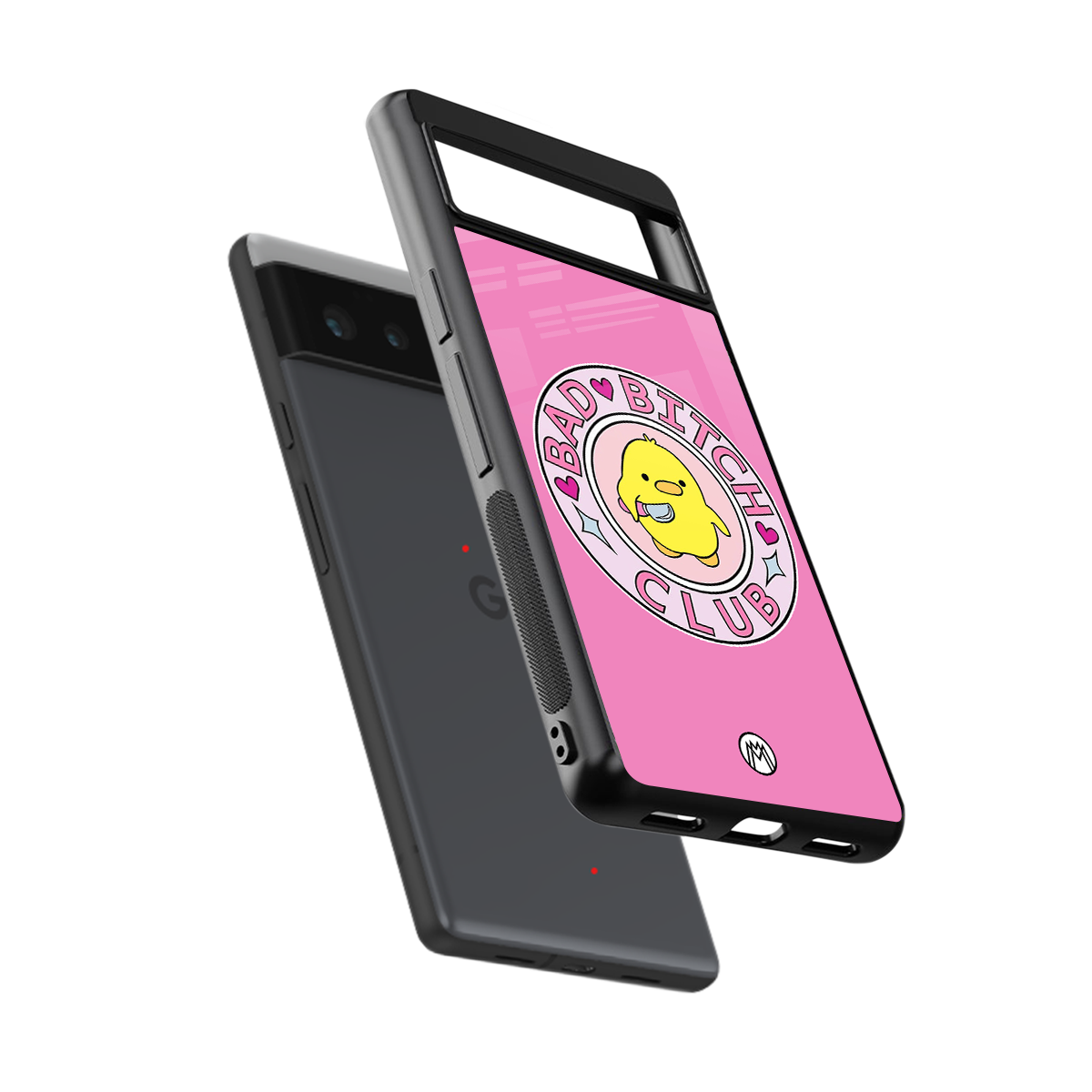 bad bitch club back phone cover | glass case for google pixel 6