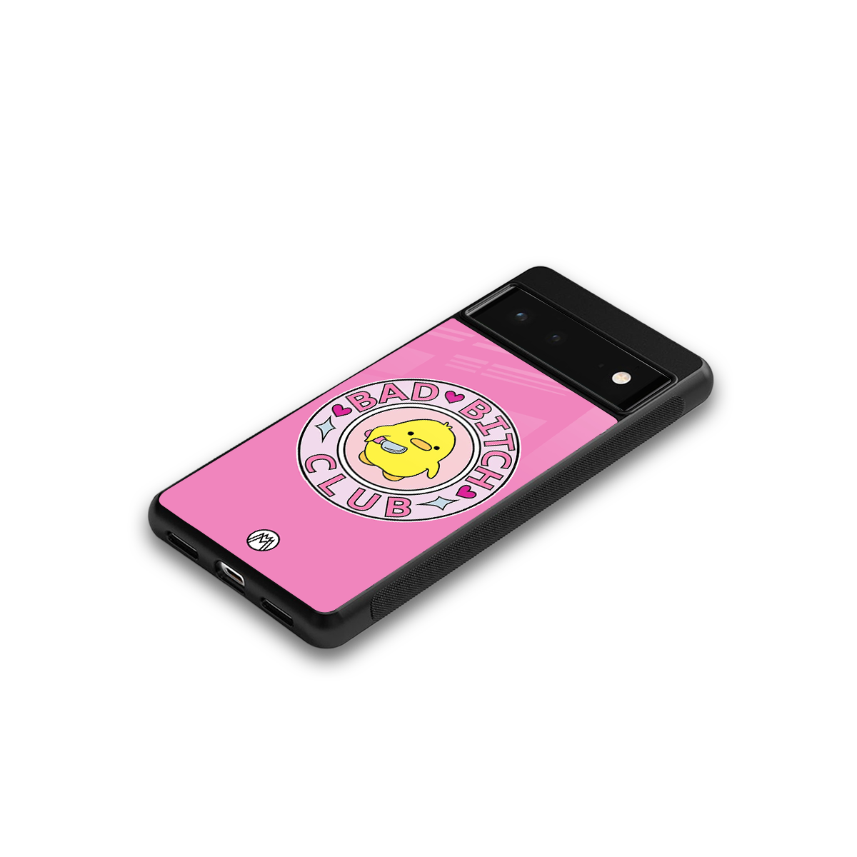 bad bitch club back phone cover | glass case for google pixel 6