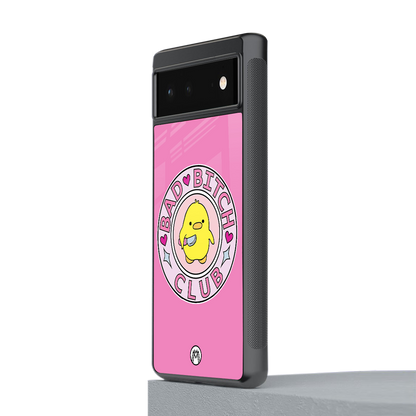 bad bitch club back phone cover | glass case for Google Pixel 6A
