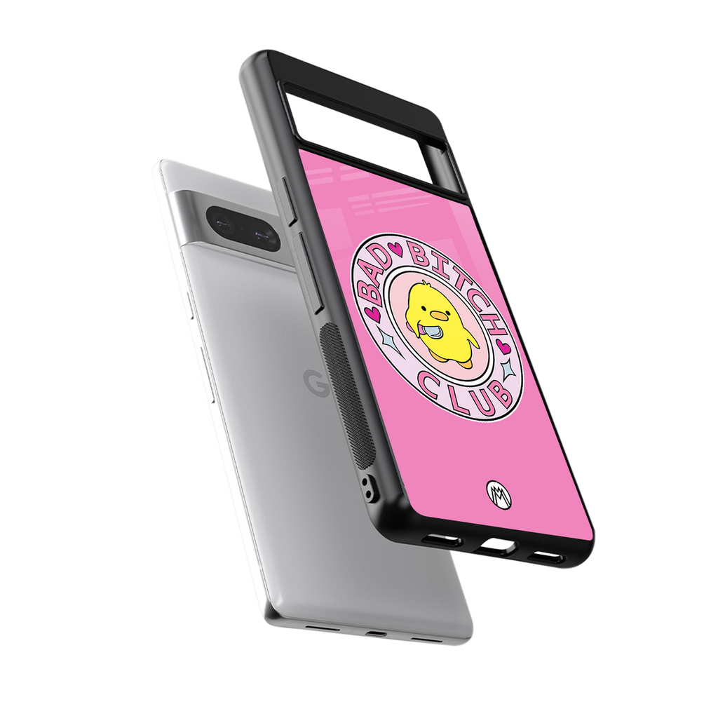 bad bitch club back phone cover | glass case for Google Pixel 7