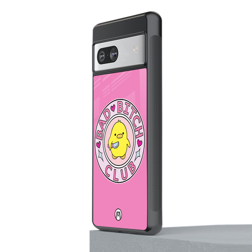 bad bitch club back phone cover | glass case for Google Pixel 7