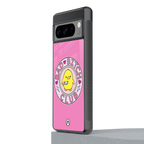 bad bitch club back phone cover | glass case for google pixel 8 pro