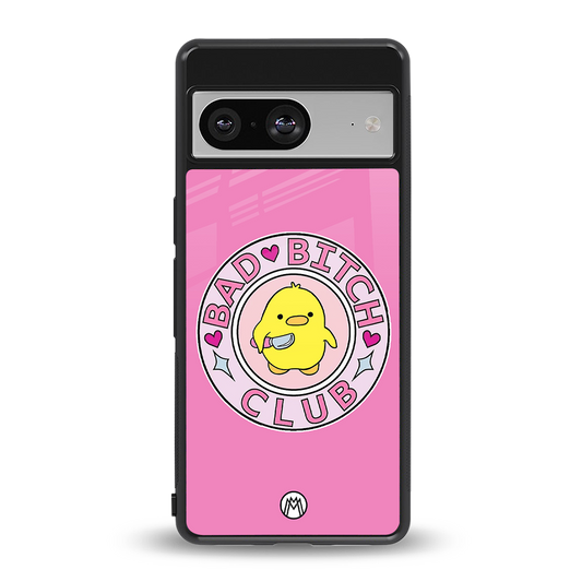 bad bitch club back phone cover | glass case for Google Pixel 8