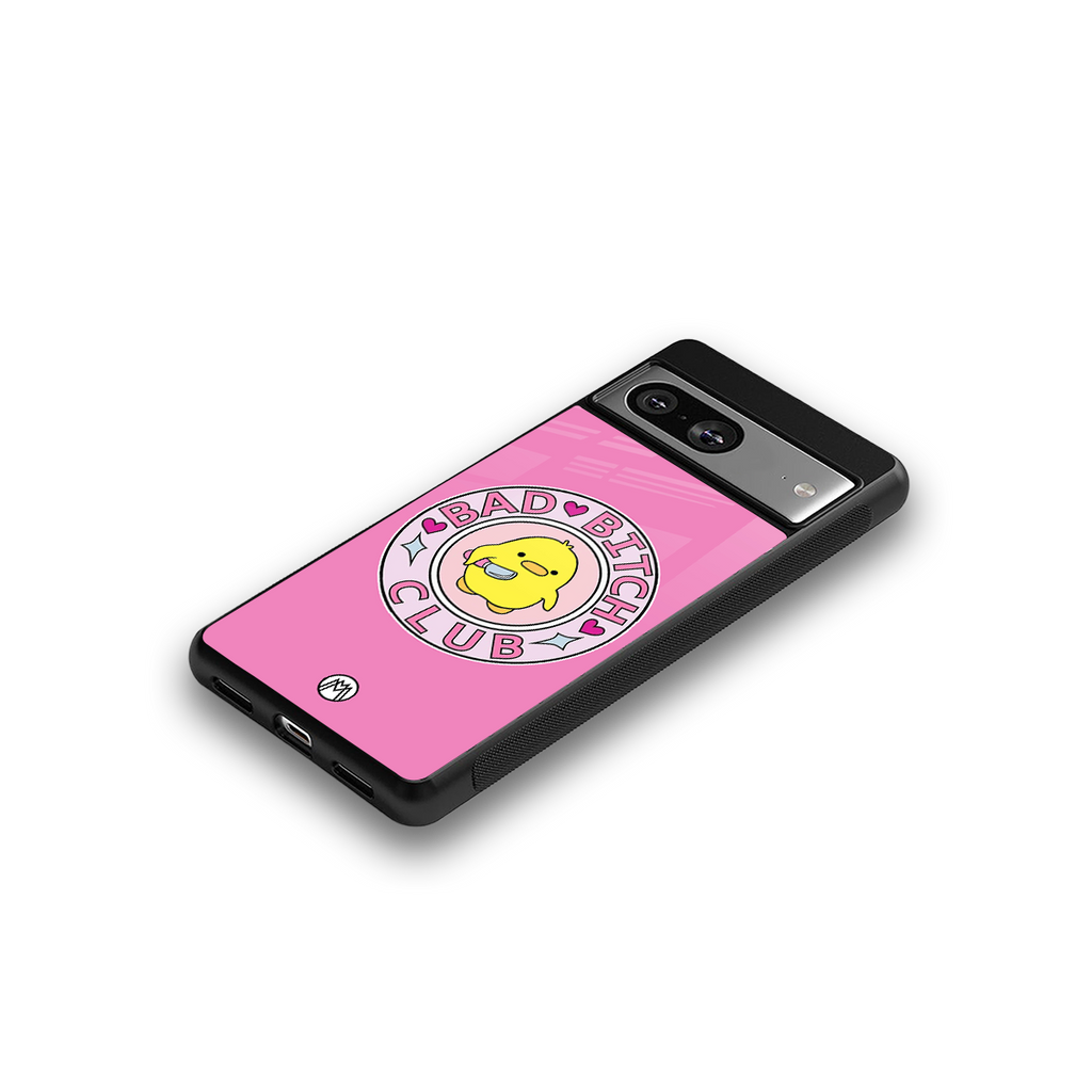 bad bitch club back phone cover | glass case for Google Pixel 8