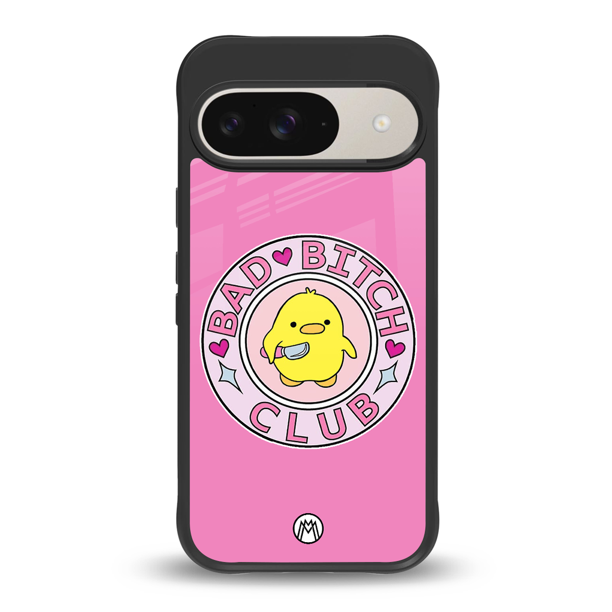 bad bitch club back phone cover | glass case for google pixel 9