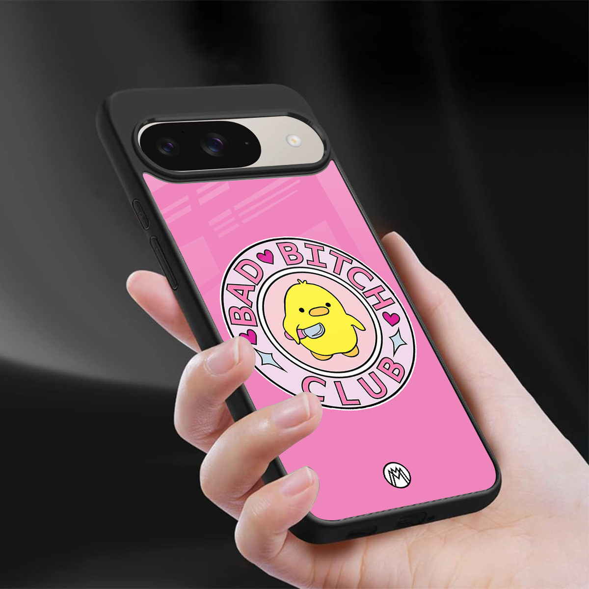 bad bitch club back phone cover | glass case for google pixel 9