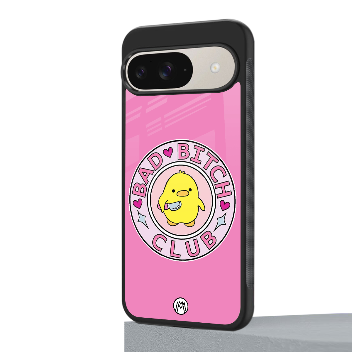 bad bitch club back phone cover | glass case for google pixel 9