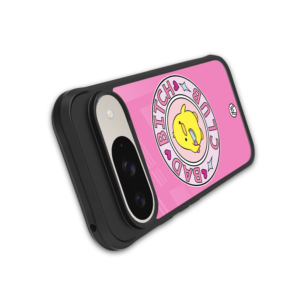 bad bitch club back phone cover | glass case for google pixel 9