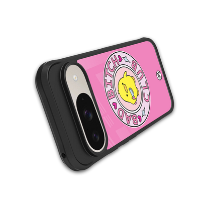 bad bitch club back phone cover | glass case for google pixel 9