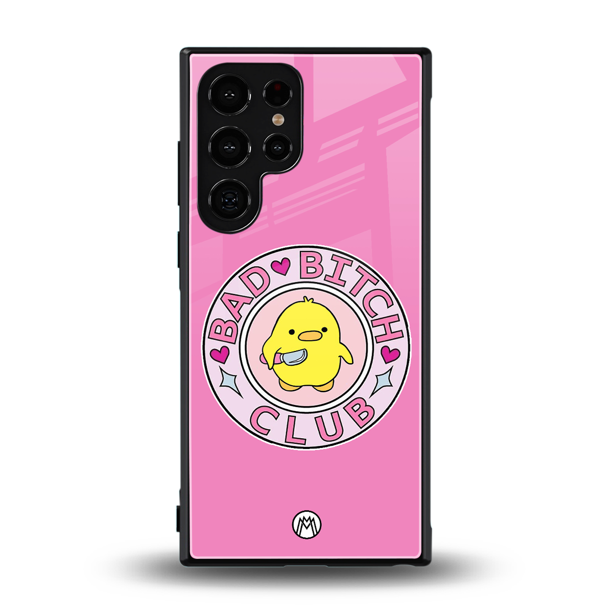 bad bitch club back phone cover | glass case for samsung galaxy s24 ultra