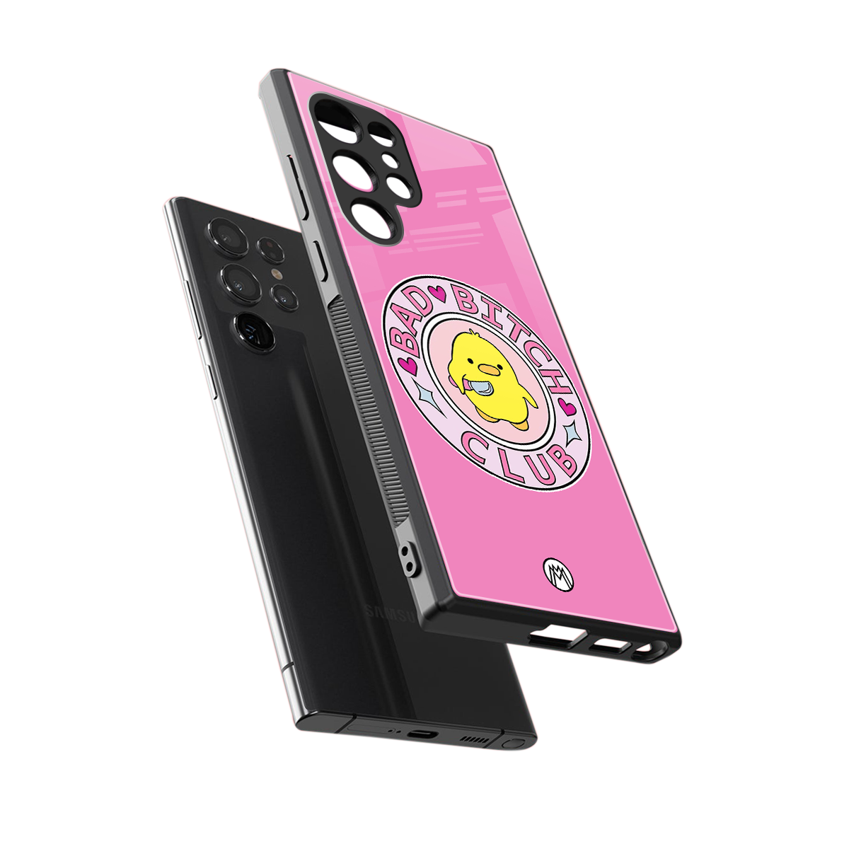 bad bitch club back phone cover | glass case for samsung galaxy s24 ultra