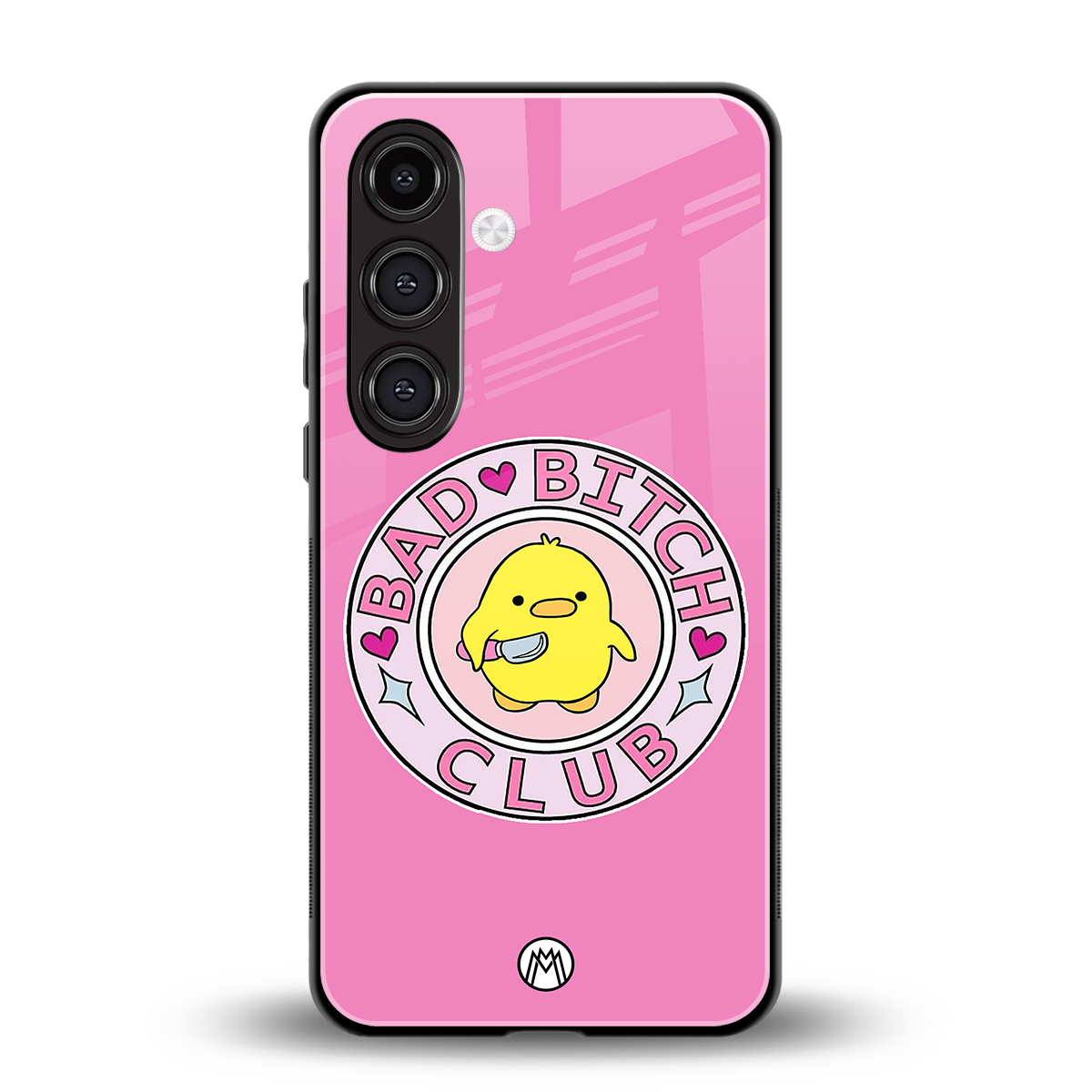 bad bitch club back phone cover | glass case for samsung galaxy s23 plus