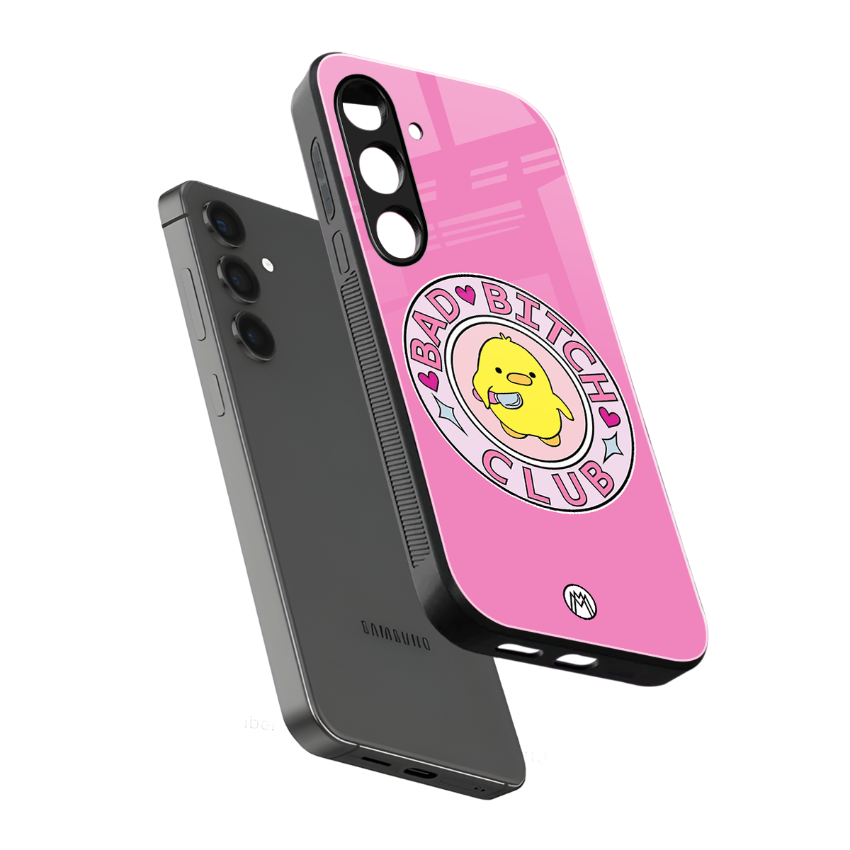 bad bitch club back phone cover | glass case for samsung galaxy s25 plus