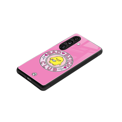 bad bitch club back phone cover | glass case for samsung galaxy s23 plus