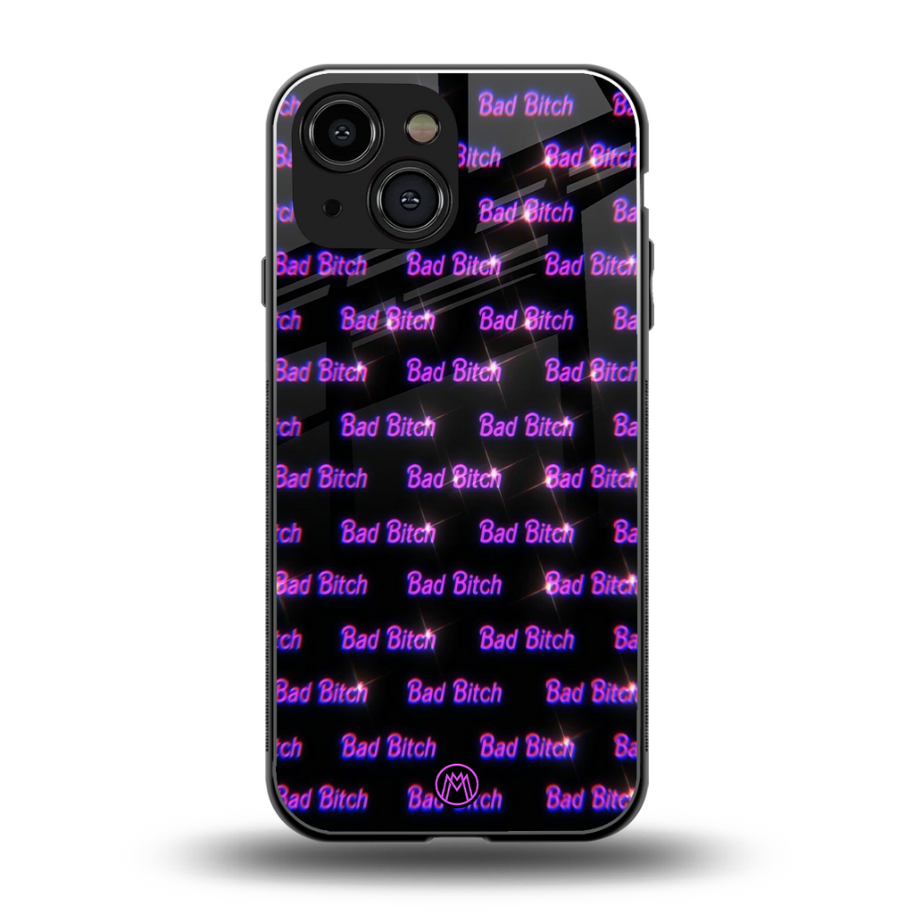 bad bitch back phone cover | glass case for iphone 13 mini