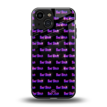 bad bitch back phone cover | glass case for iphone 13 mini