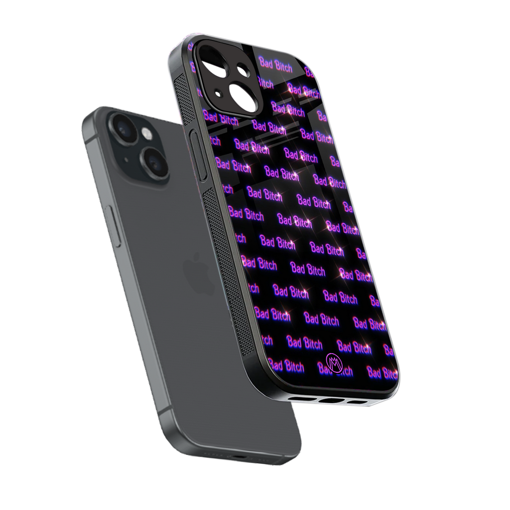 bad bitch back phone cover | glass case for iphone 13 mini