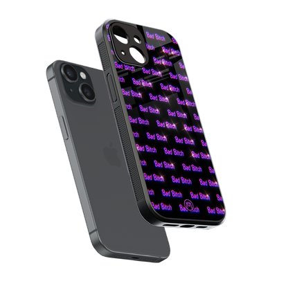 bad bitch back phone cover | glass case for iphone 13 mini