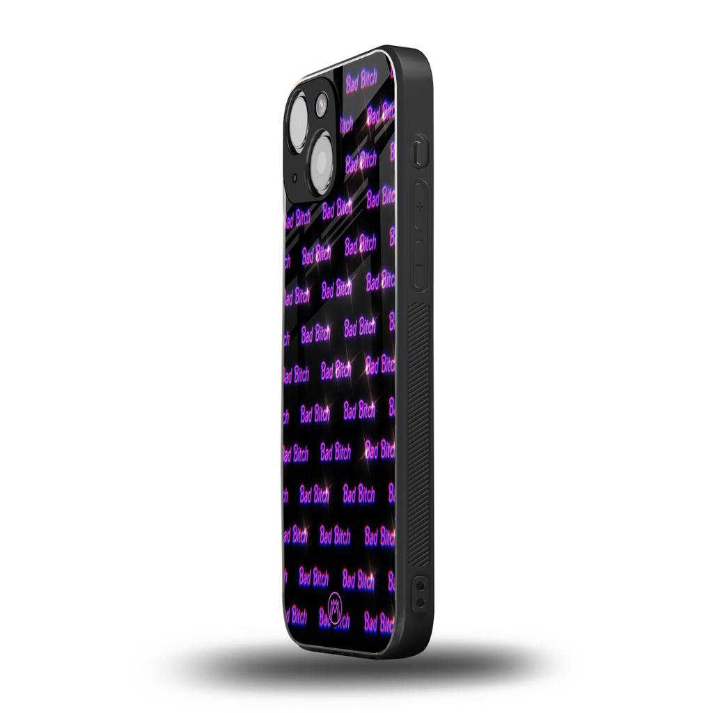 bad bitch back phone cover | glass case for iphone 13 mini