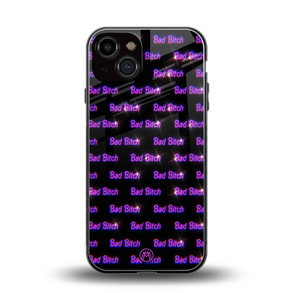 bad bitch back phone cover | glass case for iphone 13