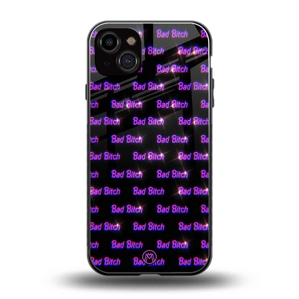bad bitch back phone cover | glass case for iphone 14 plus
